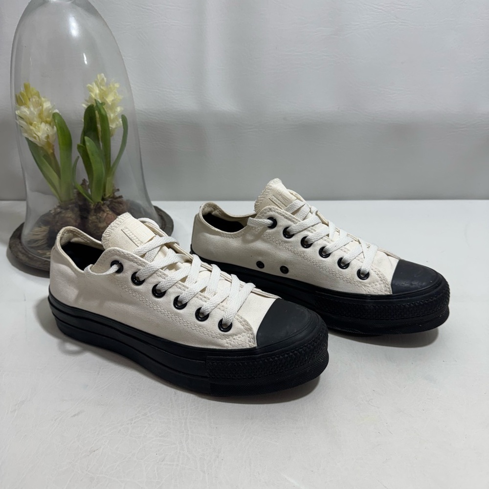 Classic Cream and Black Women's Sneakers